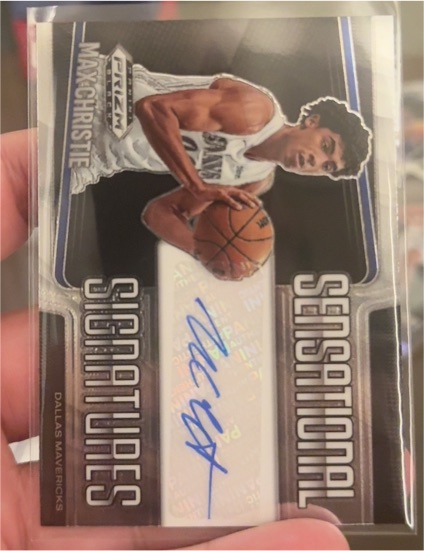 2024-25 Panini Prizm Black Sensational Signatures #SS-MXC Max Christie — front
