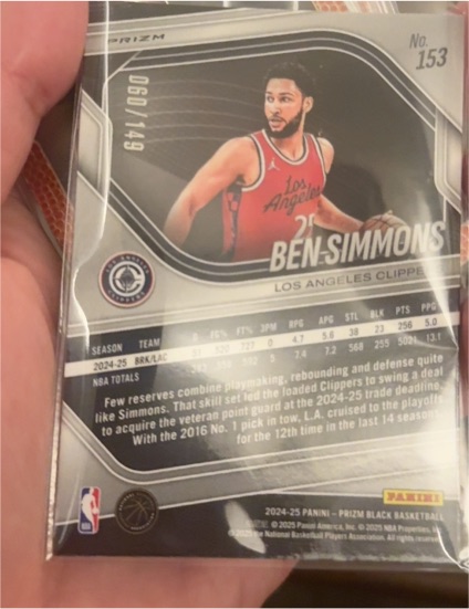 2024-25 Panini Prizm #153 Ben Simmons — front