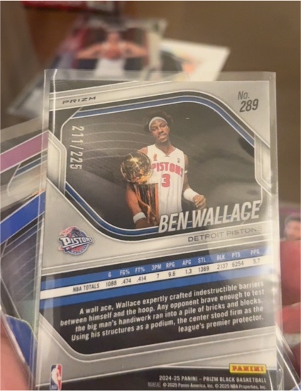 2024-25 Panini Prizm Black #289 Ben Wallace — front