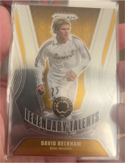 2025 Panini Prizm FIFA Club World Cup #16 David Beckham Legendary Talents — front