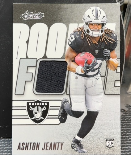 2025 Panini Absolute Rookie Force Patch #RF-AJY Ashton Jeanty — front