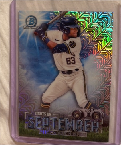 2023 Bowman Chrome Sights on September #SOS-11 Jackson Chourio — front