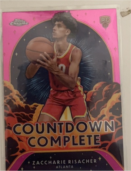 2024-25 Topps Chrome #CC-11 Zaccharie Risacher Countdown Complete — front