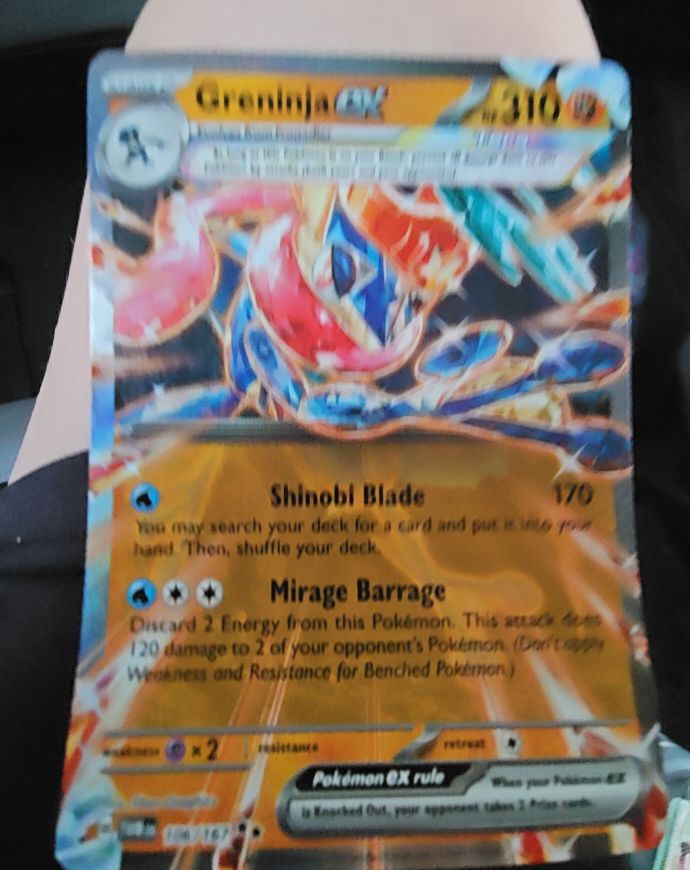 2023 Pokémon SV06 Twilight Masquerade #106 Greninja EX — front