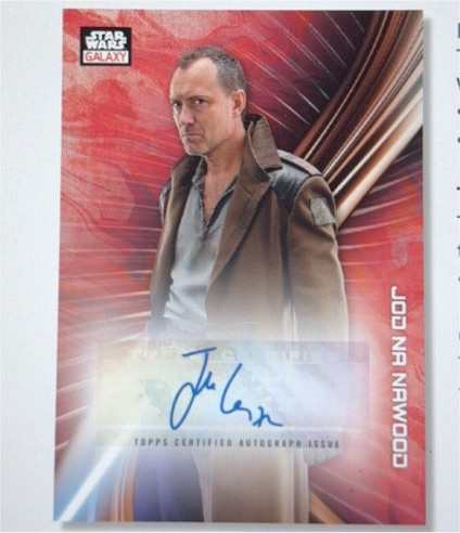 2017 Topps Star Wars Galaxy Joan N. Wood Autograph — front