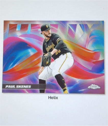 2025 Topps Chrome Helix #HX Paul Skenes — front