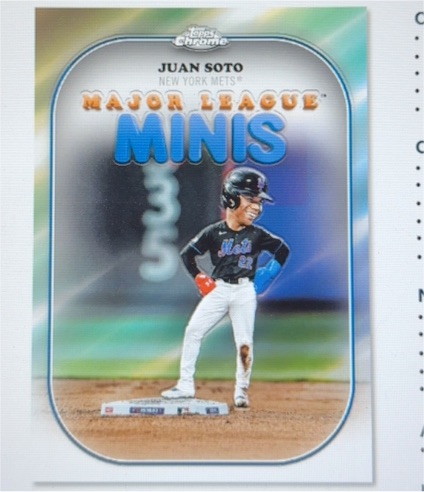 2025 Topps Chrome Major League Minis #MINIS Juan Soto — front