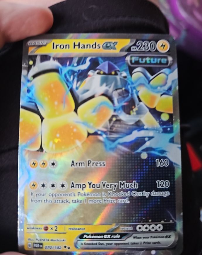2023 Pokemon Paradox Rift #070 Iron Hands ex — front
