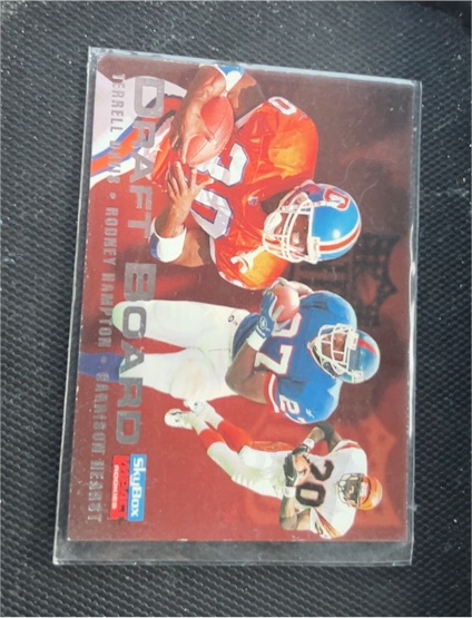 1996 Skybox Impact Rookies Draft Board Terrell Davis Rodney Hampton Antowon Randle El — front