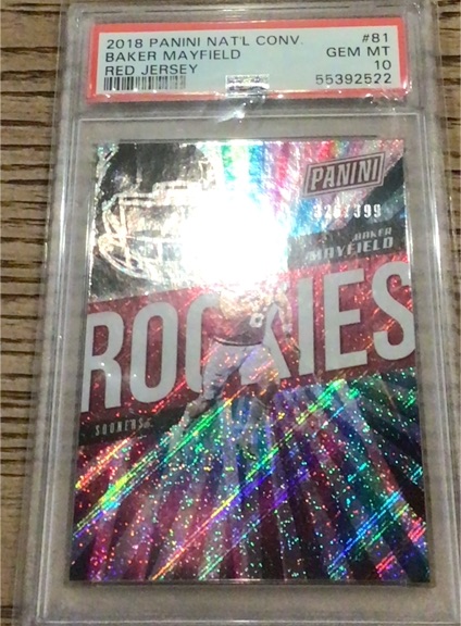 2018 Panini National Convention #81 Baker Mayfield — front
