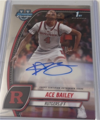 2024 Bowman University Chrome #1 Ace Bailey — front