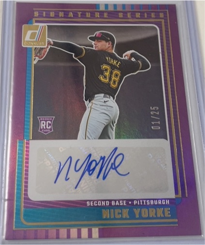 2025 Donruss Signature Series #SG-NYK Nicky Yorke — front