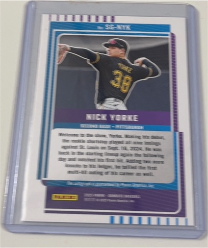 2023 Panini Signature Series #SG-NYK Nick Yorke — front