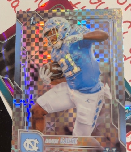 2025 Bowman Chrome University #105 Davion Gause — front