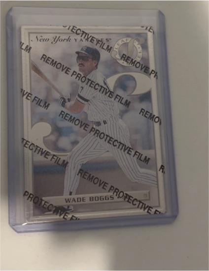 1996 Donruss Leaf Silver Steel Stats #9 Wade Boggs — front