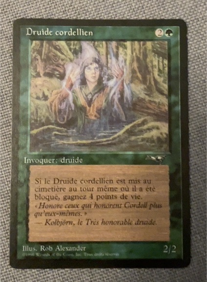 1996 Magic: The Gathering #90b Fyndhorn Druid — front