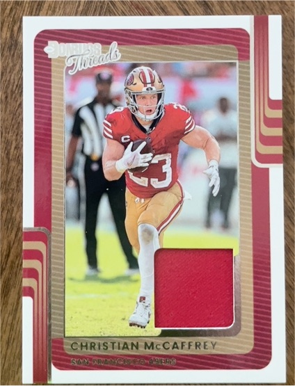 2025 Donruss Threads #DTH-CMY Christian McCaffrey — front
