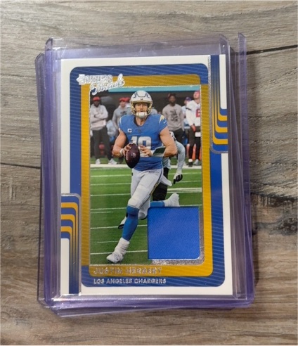 2025 Panini Donruss Threads #DTH-JHT Justin Herbert — front