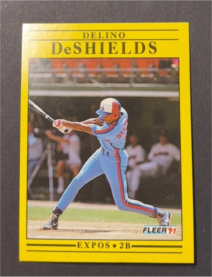 1991 Fleer #228 Delino DeShields — front