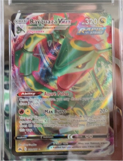 2023 Pokémon Sword & Shield Crown Zenith #102 Rayquaza VMAX — front