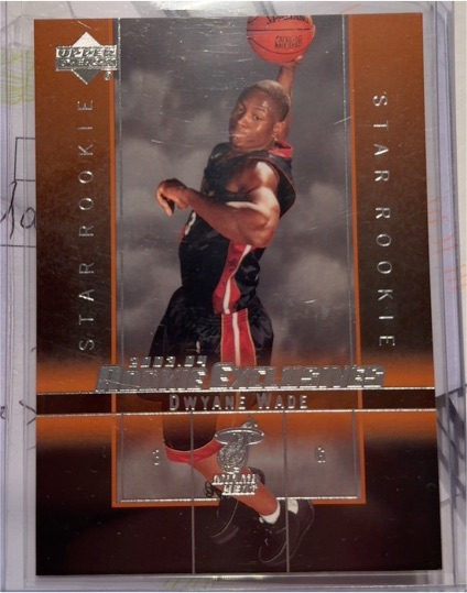 2003-04 Upper Deck Rookie Exclusives #5 Dwyane Wade — front