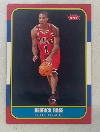 2008-09 Fleer 1986-87 Retro Rookies #86R-163 Derrick Rose — front