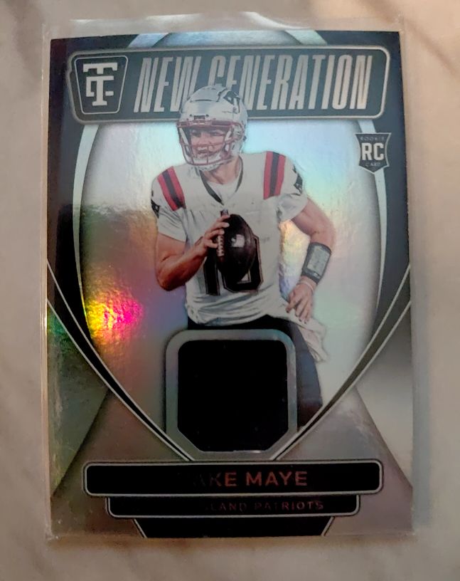 2024 Panini Totally Certified - New Generation Jerseys Drake Maye #NGJ-DME — front