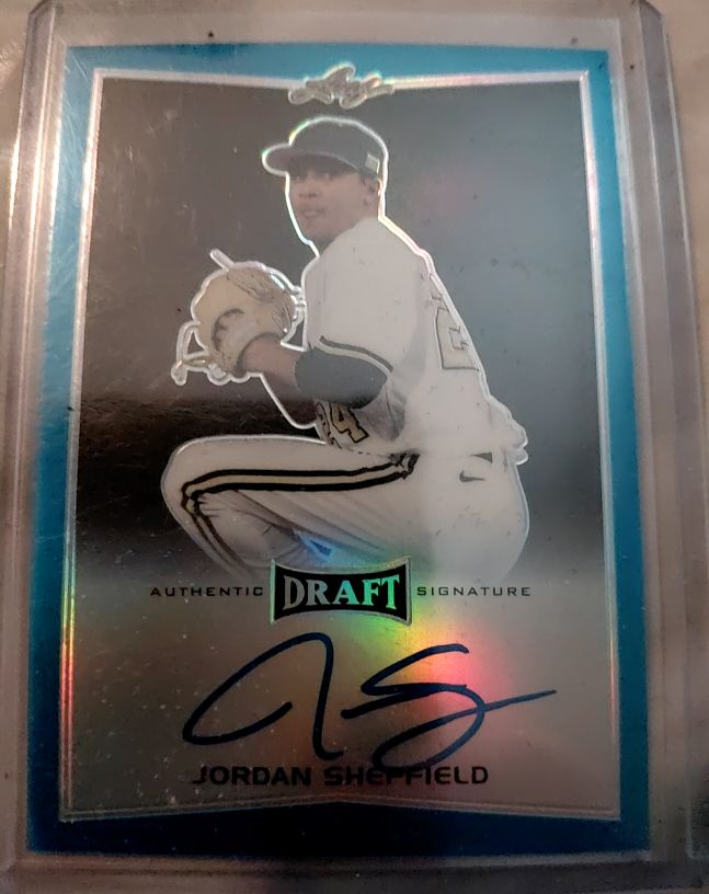 2016 Leaf Draft #BA-JS1 Jordan Sheffield Auto — front