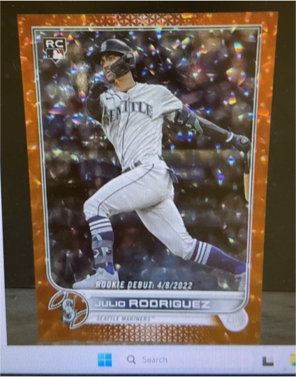 2022 Topps Chrome Update #USC165 Julio Rodriguez Rookie Debut — front