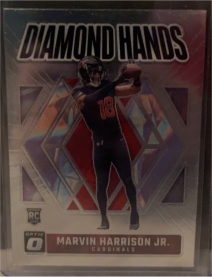 2024 Donruss Optic #3 Marvin Harrison Jr. Diamond Hands — front