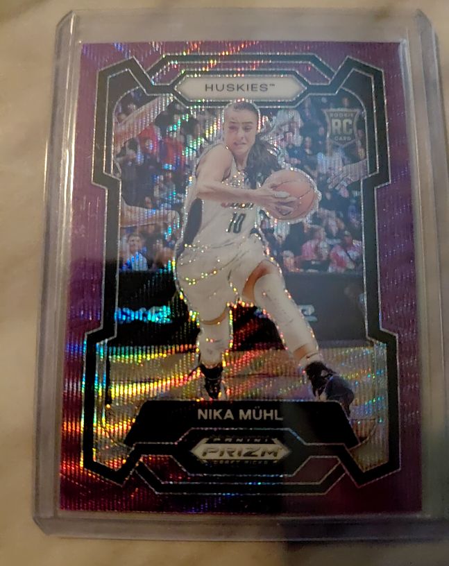 2023-24 Panini Prizm Nika Mühl Purple Wave Rookie Card — front