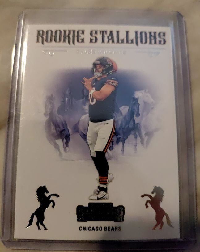 2024 Panini Contenders #1 Caleb Williams Rookie Stallions — front