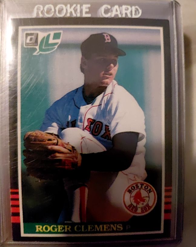 1985 Donruss Leaf #99 Roger Clemens Rookie Card — front