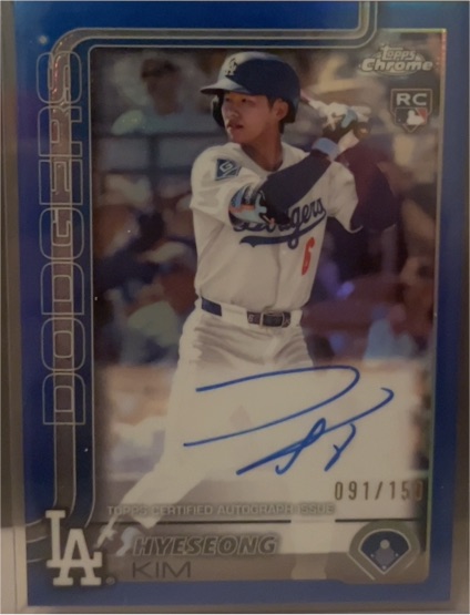 2025 Topps Chrome #RA-HYE Hyeseong Kim — front
