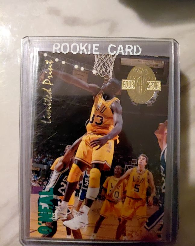 1993 Classic Four Sport #LP6 Shaquille O'Neal Limited Print Rookie Card — front