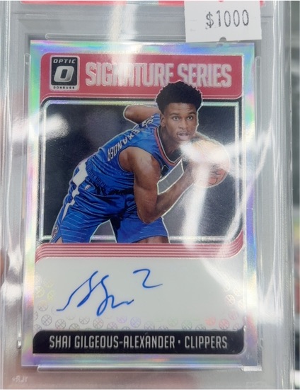 2018-19 Donruss Optic Signature Series #SG-SGA Shai Gilgeous-Alexander — front