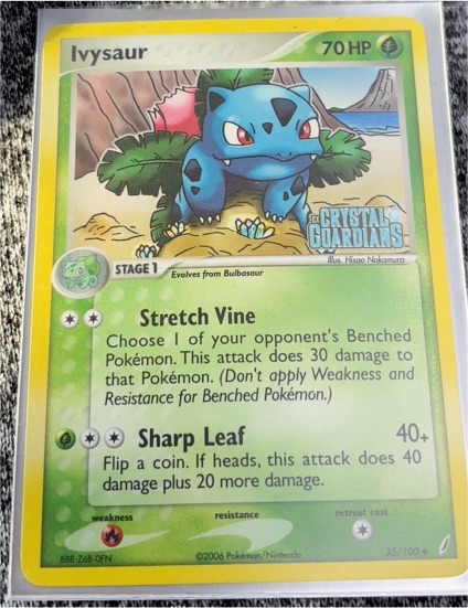 2006 Pokemon EX Crystal Guardians #35 Ivysaur — front
