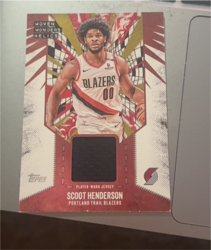 2025-26 Topps #WW-SH Scoot Henderson Woven Wonders Relics — front