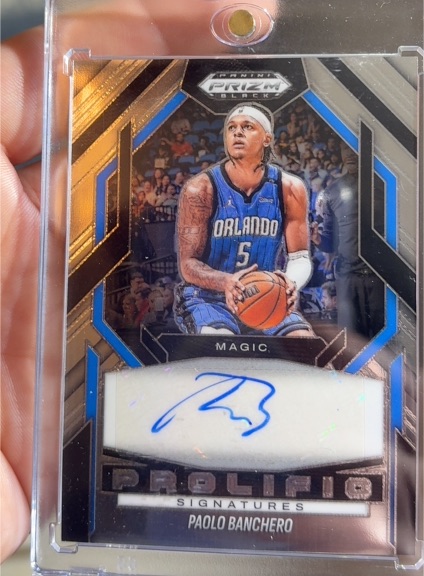 2024-25 Panini Prizm Black Prolific Signatures #PS-CLG Paolo Banchero — front