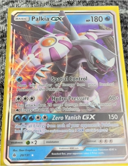 2018 Pokémon SM Ultra Prism #101 Palkia GX — front