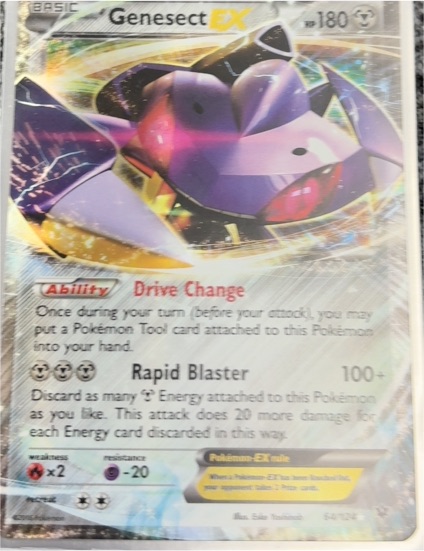 2016 Pokémon XY Fates Collide #64 Genesect EX — front