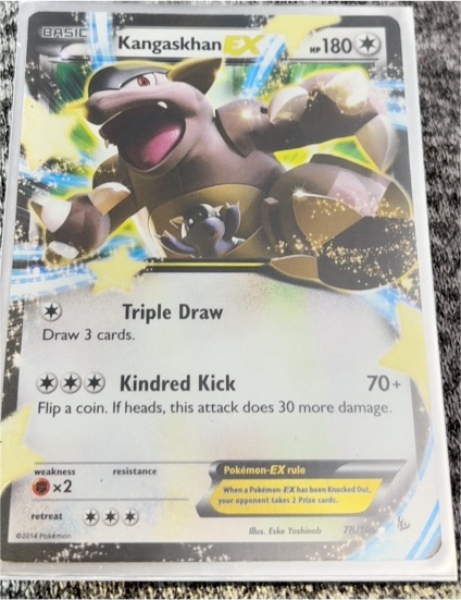 2014 Pokémon XY Flashfire #78 Kangaskhan EX — front