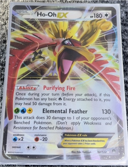 2016 Pokémon TCG BREAKpoint #92 Ho-Oh EX — front