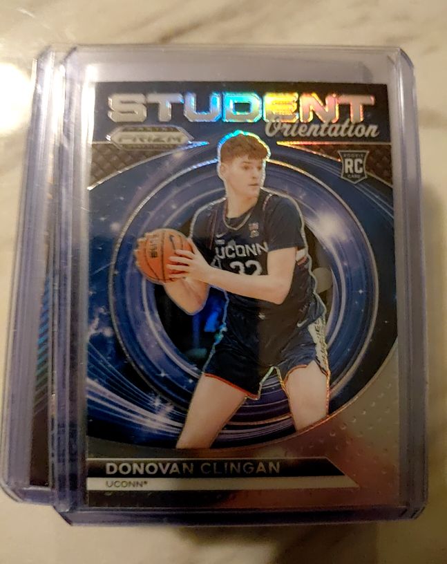 2024 Panini Prizm Draft Picks Student Orientation #10 Donovan Clingan — front