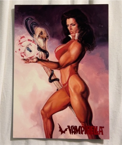 1995 Topps Visions of Vampirella #90 Vampirella — front