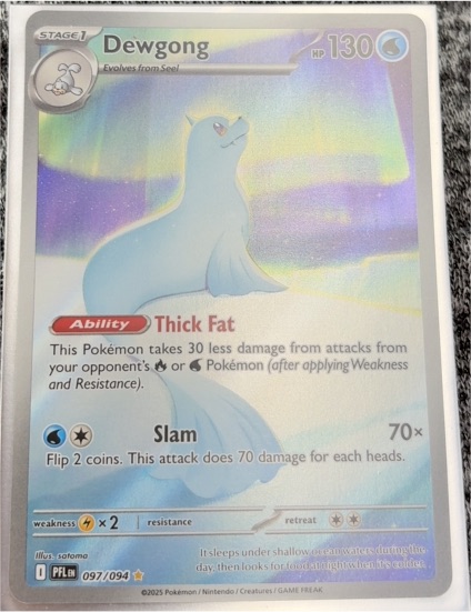 2025 Pokémon ME02: Phantasmal Flames #097 Dewgong Illustration Rare — front