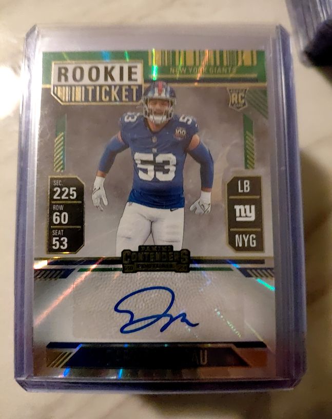 2024 Panini Contenders Rookie Ticket #225 New York Giants LB — front