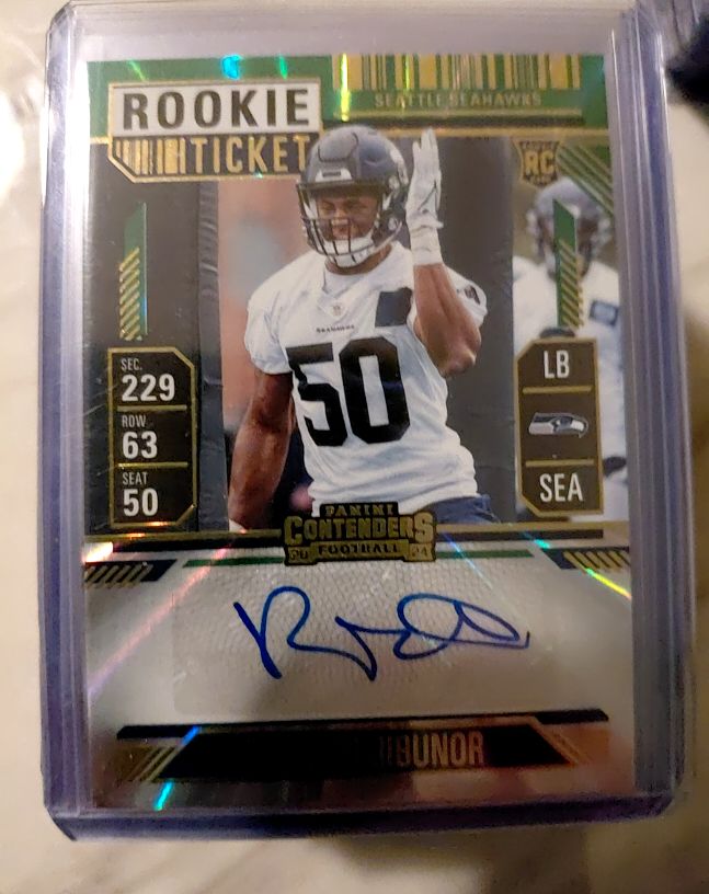 2024 Panini Contenders #255 Richard Jibunor Rookie Ticket — front