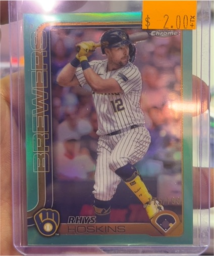 2025 Topps Chrome #98 Rhys Hoskins — front