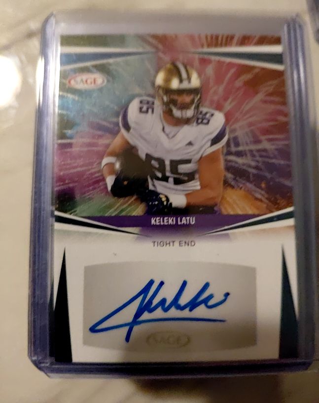 2025 Sage High Series Football #A-KL Keleki Latu — front